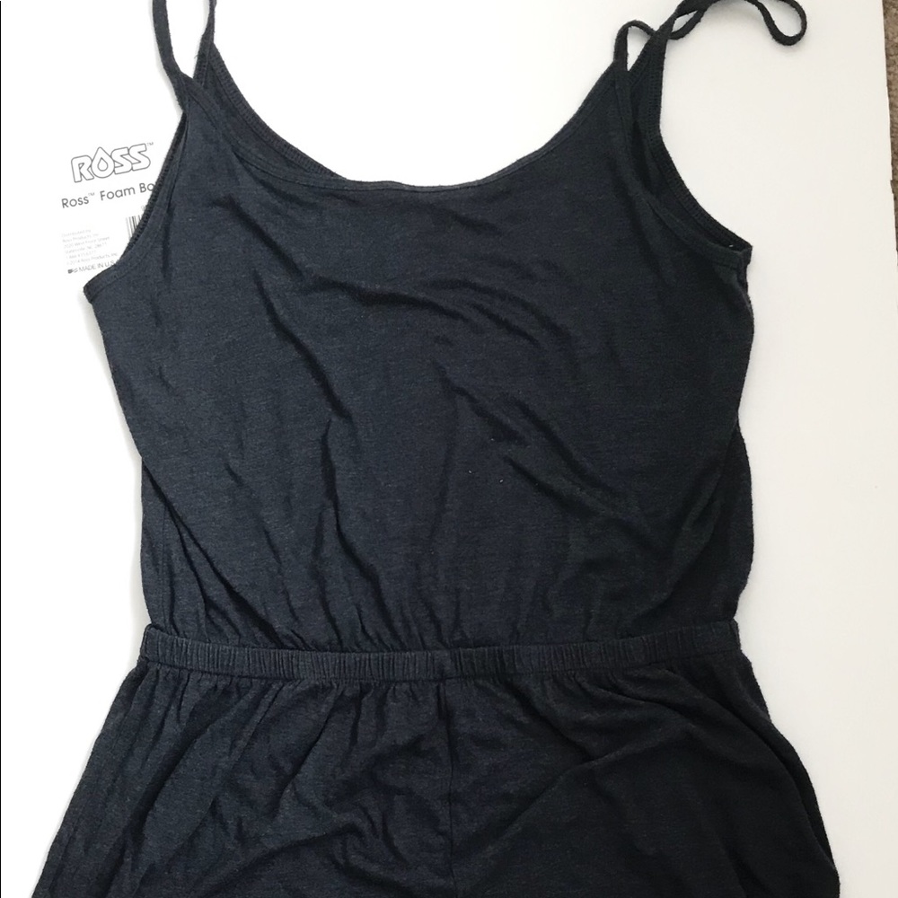 Spaghetti strap shorts romper